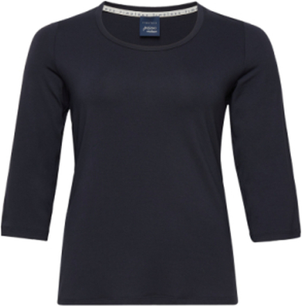 Vanna T-shirts & Tops Long-sleeved Marineblå Persona By Marina Rinaldi*Betinget Tilbud