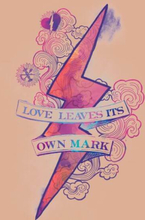 Harry Potter Love Leaves Its Own Mark Women's T-Shirt - Dusty Pink - XL - Dusty pink