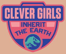 Jurassic Park Clever Girls Inherit The Earth Women's T-Shirt - Dusty Pink - XL - Dusty pink