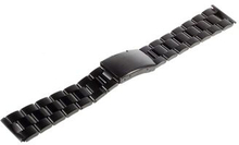Til Apple Watch Series 5/4 44mm / Series 3/2/1 42mm Rustfrit Steel Urrembånd Classic spænde - Sort
