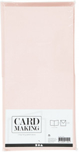 Kort och kuvert, pastellfrger, kortstl. 15x15 cm, kuvertstl. 16x16 cm