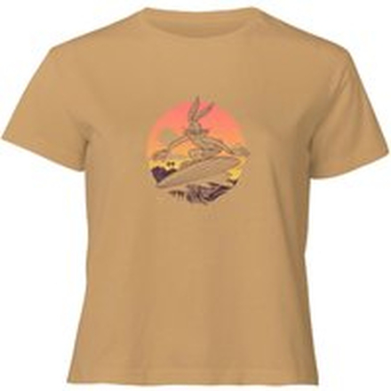 Looney Tunes Surf Women's Cropped T-Shirt - Tan - L - Tan