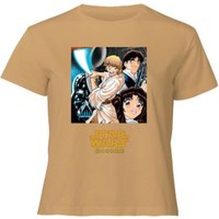 Star Wars Manga Style Women's Cropped T-Shirt - Tan - L - Tan