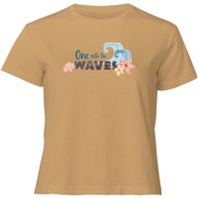 Moana One With The Waves Women's Cropped T-Shirt - Tan - S - Tan