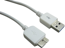 USB 3.0 kabel till Samsung N9005 Galaxy Note 3, (Vit)
