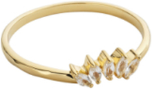 Theodora Ring Gold White Ring Smykker Gold Syster P