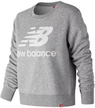 Sweaters uden Hætte til Kvinder New Balance ESSENTIALS CREW WT91585 AG Grå L