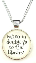 Halsband When in doubt go to the library - Harry Potter