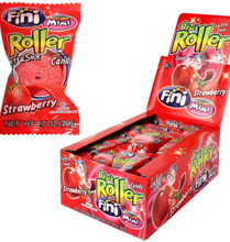 40 stk Fini Strawberry Roller Fizz / Röda Vingummi - Hel Låda