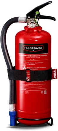 Housegard Brandsläckare med pulver 2 kg Röd