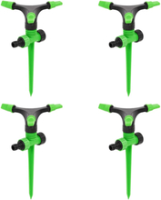 vidaXL Roterende sprinklere 4 stk grønn svart 16x13,5x25,5 cm ABS PP