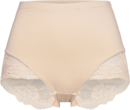 Brigitte/Eco Shaping_Brief Lingerie Panties High Waisted Panties Beige Dorina