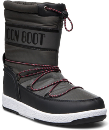 Mb Moon Boot Jr Boy Sport Vinterstøvletter Pull On Svart Moon Boot*Betinget Tilbud