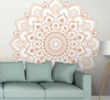 Wanddecoratie stickers Crèmekleurige mandala