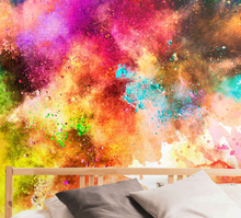 Foto behang abstract Veelkleurige kunst splash kleuren