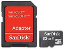 Sandisk Flashhukommelseskort 32gb Microsdhc