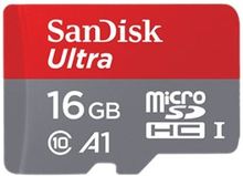 Sandisk Ultra C10 Uhs U1 A1 16gb Microsdhc Uhs-i Memory Card