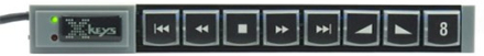 Direktronik Xkeys Xk8 Usb Stick Keys With 8 Programmable Keys Kabling Tastatur