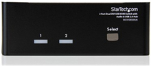 Startech 2 Port Dual Dvi Usb Kvm Switch W/ Audio & Usb Hub