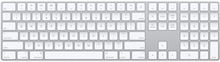 Apple Magic Keyboard With Numpad Trådløs Tastatur Hvid; Sølv