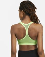 Nike Sportswear Dri-FIT Swoosh Women's Medium-Support 1-Piece Pad Graphic Sports Bra - Yellow