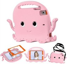 For iPad Mini/Mini 2/mini 3/mini 4/mini (2019) EVA Tablet Case Cute Cartoon Octopus Protective Cove