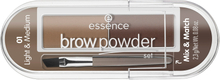 essence brow powder set 01 light & medium