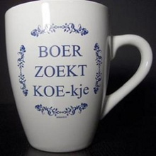 Tekst kopje Boer zoekt ... / Delfts Blauw