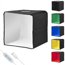 Bærbart fotostudie 30 x 30 cm/11,8 x 11,8 tommer bærbart fotobokskabine Mini skydeteltsæt med 6 farv