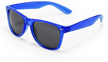 Blauwe verkleed accessoire zonnebril voor volwassenen