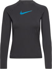 Nike G Long Sleeve Hydroguard Swimwear UV Clothing UV Tops Svart NIKE SWIM*Betinget Tilbud