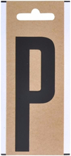 Zwarte letter sticker P 10 cm