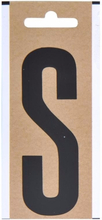 Zwarte letter sticker S 10 cm