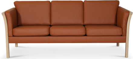 Pure 3-sits soffa i Cognacs färgat läder