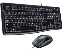 Tastatur og optisk mus Logitech 920-002550 1000 dpi USB Sort