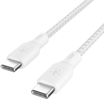 Belkin USB-C-kabel Nylonflettet 100 W 3 m Svart