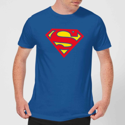 Justice League Supergirl Logo Men's T-Shirt - Royal Blue - XXL