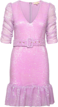 "Sequins Mini Dress Kort Kjole Pink By Ti Mo"