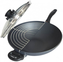 Pentola wok + coperchio e griglia 5 Lt. - Swiss Diamond