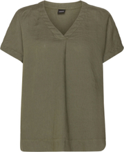 Top Mod.5608 Tops Blouses Short-sleeved Green Aspesi