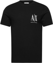 T-Shirt T-shirts Short-sleeved Svart Armani Exchange*Betinget Tilbud