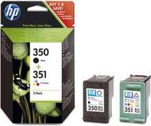 HP HP 350/351 originele zwarte/drie-kleuren inktcartridges SD412EE Replace: N/A