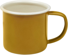 Enamel Mug - Ochre - 2 Pcs Home Meal Time Cups & Mugs Cups Yellow Fabelab