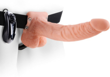 Pipedream Fetish Fantasy: 9 inch Vibrating Hollow Strap-On with Balls