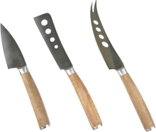 Ostesett 3 Deler Home Tableware Cutlery Cheese Knives Sølv Holm*Betinget Tilbud