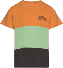 Sgbass Block Caterpillar Ss Tee T-shirts Short-sleeved Multi/mønstret Soft Gallery*Betinget Tilbud
