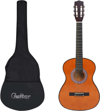 vidaXL Klassisk gitar sett for nybegynnere og barn 8 deler 3/4 36