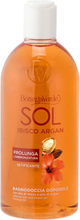 SOL Ibisco Argan - Bagnodoccia doposole - setificante - con olio di Ibisco e olio di Argan - prolunga l'abbronzatura