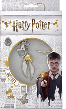 Harry Potter Golden Snitch Keyring and Pin Badge - Silver