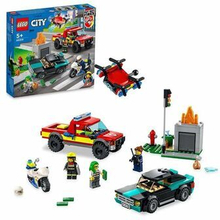 Playset Lego City Fire Rescue & Police Chase 60319 (295 pcs)